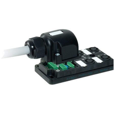 Murrelektronik MVP12, 4XM12, 5POLE, PLUGGABLE CABLE, 10.0m PUR/PVC 8x0, 34+3x0, 75 27027